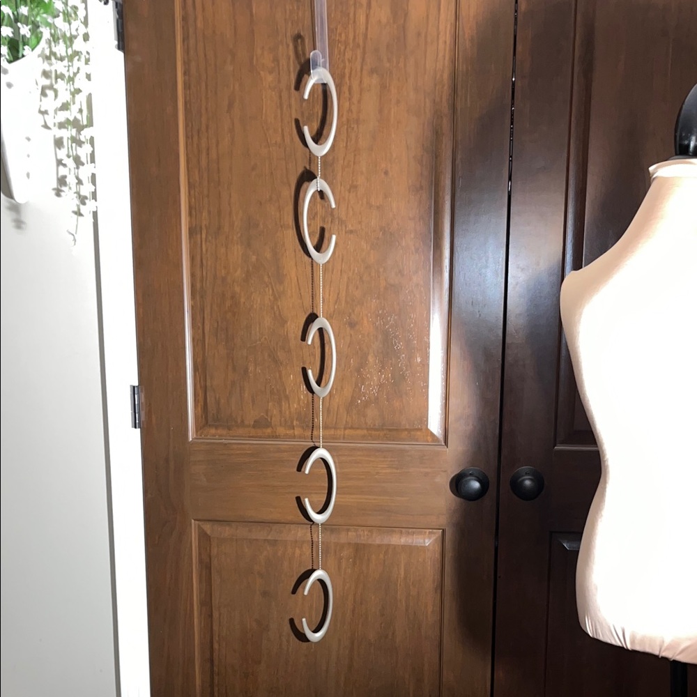 Tan Hanging Closet Organizer